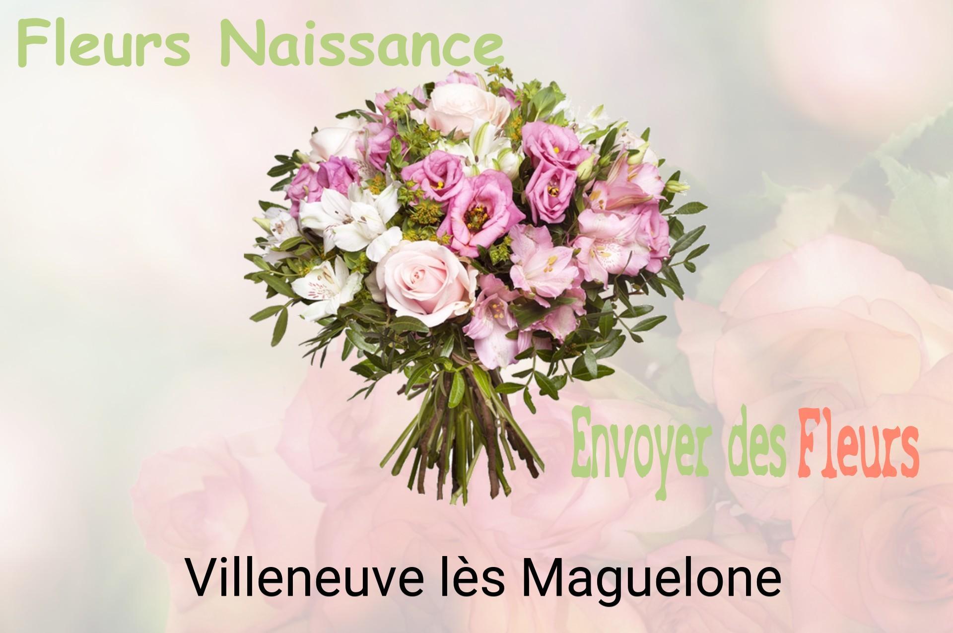 Bouquet de fleurs de naissance livré à Villeneuve-lès-Maguelone