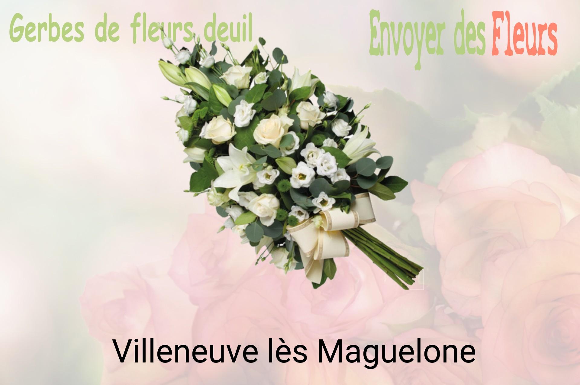 Gerbe de fleurs de deuil livrée à Villeneuve-lès-Maguelone